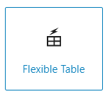 Flexible Table Block のアイコン
